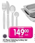 24 Piece Catering Cutlery Set-Each