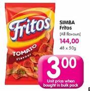 Simba Fritos(All Flavours)-50g Each