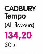 Cadbury Tempo(All Flavours) - 30's