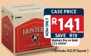 Hunters Dry Or Gold-12x660ml Each
