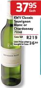 KWV Classic Sauvignon Blanc Or Chardonnay-750ml 