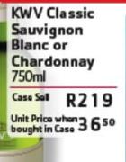 KWV Classic Sauvignon Blanc Or Chardonnay-Per Case Each