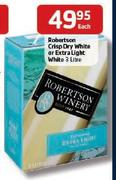 Robertson-Crisp Dry White Or Extra Light White-3ltr Each