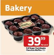 PnP Hyper-Pack Double Chocolate Muffins-12's Per Pack
