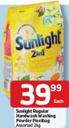 Sunlight Regular Handwash Washing Powder Flexibag-2Kg Each