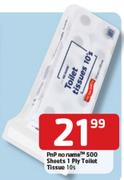 PnP No Name 500 Sheets 1Ply Toilet Tissue-10's