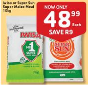 Iwisa Or Super Sun Super Maize Meal-10Kg Each