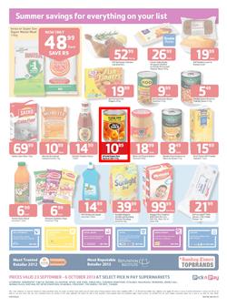 Pick N Pay Gauteng : Summer Savings (23 Sep - 6 Oct 2013), page 2