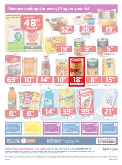 Pick N Pay Gauteng : Summer Savings (23 Sep - 6 Oct 2013), page 2