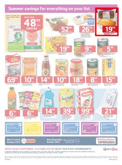Pick N Pay Gauteng : Summer Savings (23 Sep - 6 Oct 2013), page 2