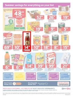 Pick N Pay Gauteng : Summer Savings (23 Sep - 6 Oct 2013), page 2
