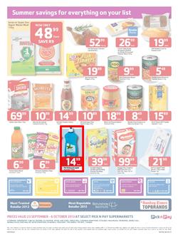 Pick N Pay Gauteng : Summer Savings (23 Sep - 6 Oct 2013), page 2