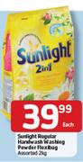 Sunlight Regular Handwash Washing Powder Flexibag Assorted-2kg Each