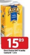 First Choice UHT Vanilla Custard-1ltr