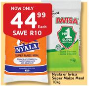 Nyala Or Iwisa Super Maize Meal-10kg Each