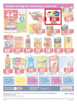 Pick N Pay KZN : Summer Savings (23 Sep - 6 Oct 2013), page 2