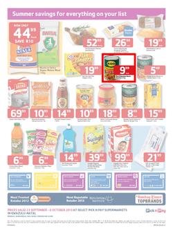 Pick N Pay KZN : Summer Savings (23 Sep - 6 Oct 2013), page 2