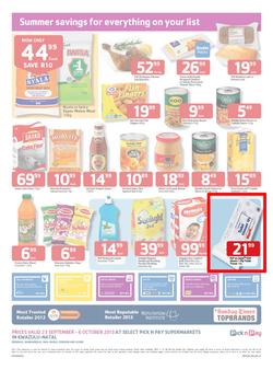 Pick N Pay KZN : Summer Savings (23 Sep - 6 Oct 2013), page 2