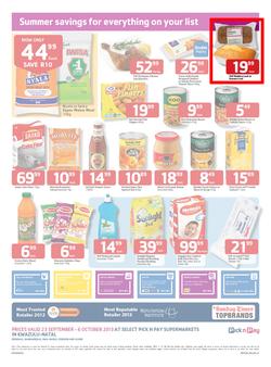 Pick N Pay KZN : Summer Savings (23 Sep - 6 Oct 2013), page 2