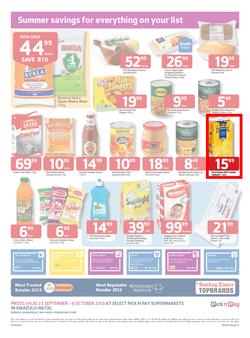Pick N Pay KZN : Summer Savings (23 Sep - 6 Oct 2013), page 2