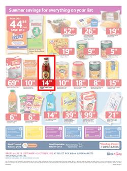 Pick N Pay KZN : Summer Savings (23 Sep - 6 Oct 2013), page 2