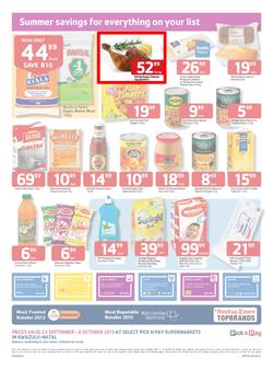 Pick N Pay KZN : Summer Savings (23 Sep - 6 Oct 2013), page 2