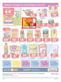 Pick N Pay KZN : Summer Savings (23 Sep - 6 Oct 2013), page 2