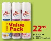 Air Scents Air Freshener-3 x 200ml 
