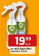 Air Wick Aqua Mist Assorted-345ml Each