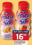 Danone Yogi Sip Low Fat Drinking Yoghurt-2x300Gm