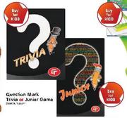 Question Mark Trivia Or Junior Game-Each