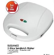 Elegance 2-Slice Sandwich Maker-Each