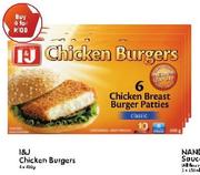 I&J Chicken Burgers 4x400g-4 Pack
