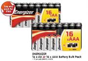 Energizer 16xAA Or 16xAAA Battery Bulk Pack-Pack