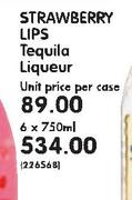 Strawberry Lips Tequila Liqueur-6x750ml 