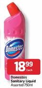 Domestos Sanitary Liquid Assorted - 750ml Each