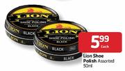 Lion Shoe Polish Assorted-50ml Each 