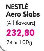 Nestle Aero Slabs(All Flavours)-24 x 100gm