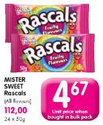 Mister Sweet Rascals(All Flavours)-50gm Each