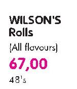 Wilson's Rolls(All Flavours)-48's