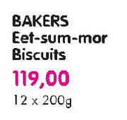 Bakers Eet-Sum-Mor Biscuits-12 x 200gm