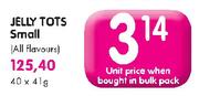 Jelly Tots Small (All Flavours)-41g Each