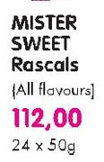 Mister Sweet Rascals (All Flavours)-24 x 50g