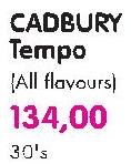 Cadbury Tempo (All Flavours)-30's