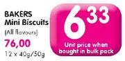 Bakers Mini Biscuits (All Flavours)-40g/50g 