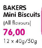 Bakers Mini Biscuits (All Flavours)-12 x 40g/50g 