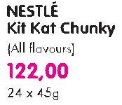 Nestle Kit Kat Chunky (All Flavours)-24 x 45g