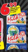 Crystal Valley Fresh Milk-1Ltr Sachet