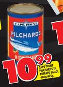 Cape Point Pilchards In Tomato Sauce-400gm/425gm Each