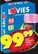 Lovies Disposable Nappies Maxi 42's-Per Pack